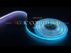 720 আরজিবিআইসি কোব LED স্ট্রিপ 12V 24V