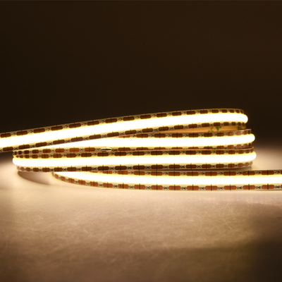 COB LED স্ট্রিপ লাইট উচ্চ ঘনত্ব নমনীয় FOB 528 LEDs/m ছোট কাটা LED লাইট টেপ