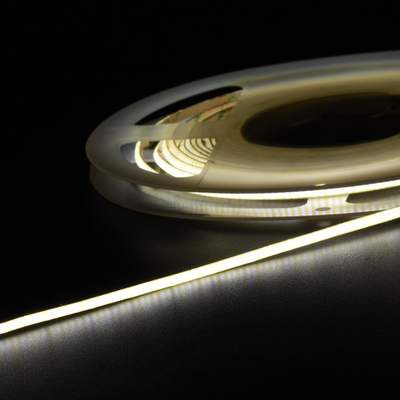 COB LED স্ট্রিপ লাইট 528 LEDs/m 3 মিমি উচ্চ ঘনত্ব নমনীয় RA90 উষ্ণ প্রকৃতি সাদা রৈখিক সিলিংয়ের জন্য ডিমমেবল LED টেপ