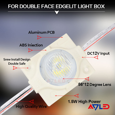 IP67 LED মডিউল লাইটস ডাবল সাইড এজ লিট লাইটবক্স ডিমেবল 12 ভোল্ট 3030 SMD LED চিপ