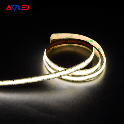 উচ্চ ঘনত্ব DC24V বিন্দুহীন লাইনার LED টিউনযোগ্য CCT (2700K-6500K) COB 640Leds স্ট্রিপ লাইট নিম্ন ভোল্টেজ টেপ লাইট