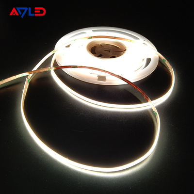 3MM আল্ট্রা থিন LED লাইট স্ট্রিপ COB ডটলেস হাই ডেনসিটি কাটিং সোল্ডারিং ধাপে