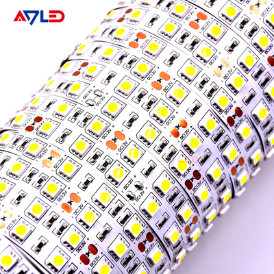 5050 একক রঙের LED স্ট্রিপ হালকা জলরোধী লাল সবুজ নীল হলুদ