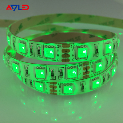সবুজ রঙ SMD 5050 60LEDs/M LED স্ট্রিপ লাইট আসবাবপত্র জন্য সজ্জা উচ্চ উজ্জ্বল জলরোধী