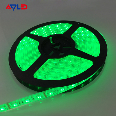 সবুজ রঙ SMD 5050 60LEDs/M LED স্ট্রিপ লাইট আসবাবপত্র জন্য সজ্জা উচ্চ উজ্জ্বল জলরোধী