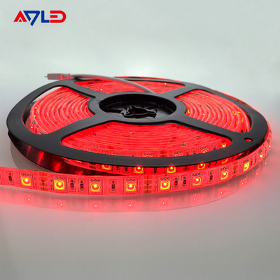 RGB 5050 লাল রঙ LED স্ট্রিপ লাইট, 60 / মি, 10mm প্রশস্ত, 5m রিল পাইকারি দ্বারা