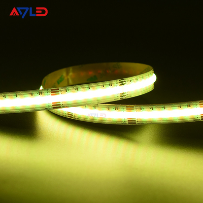 COB LED স্ট্রিপ লাইট 24V জলরোধী IP67 সিলিকন টিউব ক্রমাগত CCT RGB LED স্ট্রিপ