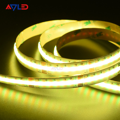 RGB CCT COB LED স্ট্রিপ লাইট 24VDC রঙ পরিবর্তনকারী ডটলেস নমনীয় LED টেপ