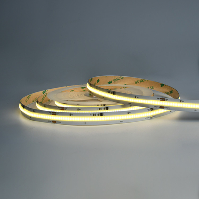 উচ্চ ঘনত্ব বিন্দুহীন নমনীয় 420 Led / m বিশুদ্ধ সাদা ডিজিটাল COB LED স্ট্রিপ লাইট