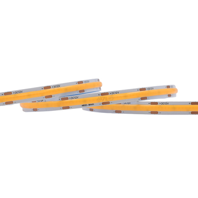 DC12V 24V রিল থেকে রিল COB LED স্ট্রিপ লাইট 480 LEDs/m উচ্চ ঘনত্ব নমনীয় টেপ 3000/4000/6500K