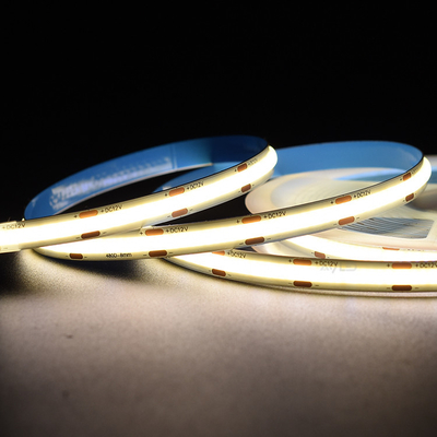 5M 480LEDS COB স্ট্রিপ লাইট DC12V 24V 4000K উচ্চ CRI IP20/IP67 রেটেড সিমলেস স্পটলেস