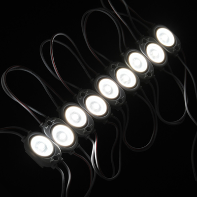 5 বছর জীবনকাল বহিরঙ্গন / অভ্যন্তরীণ জলরোধী DC12V 1W 1 চিপ হোয়াইট রঙ 2835 SMD LED মডিউল