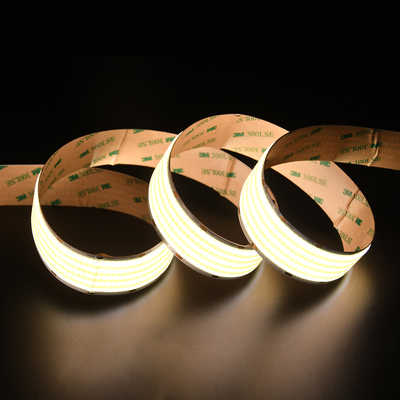 ADLED 30MM পিসিবি বোর্ড 1600leds নমনীয় LED টেপ DC24V COB স্ট্রিপ 90 CRI নমনীয় ইউনিফর্ম 40w/M