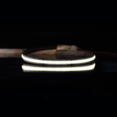 COB LED স্ট্রিপ 528 চিপ সহ 8mm প্রস্থ এবং 3000k 4000k এবং 6500k রঙের বিকল্প পর্দা বিলবোর্ডের জন্য