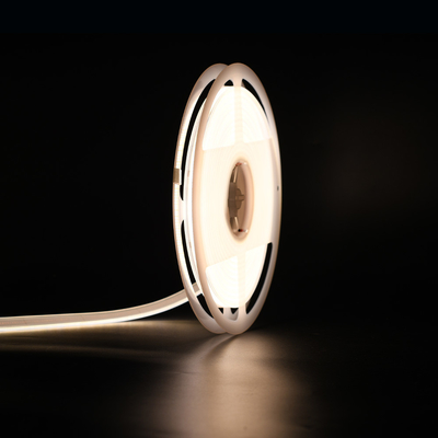 480 LEDs/m COB LED স্ট্রিপ 12V/24V 5m দৈর্ঘ্য উষ্ণ/শীতল সাদা দাগ মুক্ত নমনীয় নকশা