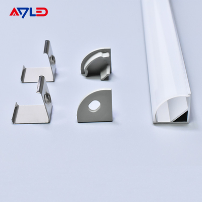 16 * 16mm ঝুলন্ত নেতৃত্বাধীন অ্যালুমিনিয়াম anodized অ্যালুমিনিয়াম এক্সট্রুশন নেতৃত্বাধীন প্রোফাইল পৃষ্ঠ কোণায় মাউন্ট নেতৃত্বাধীন হালকা স্ট্রিপ প্রোফাইল