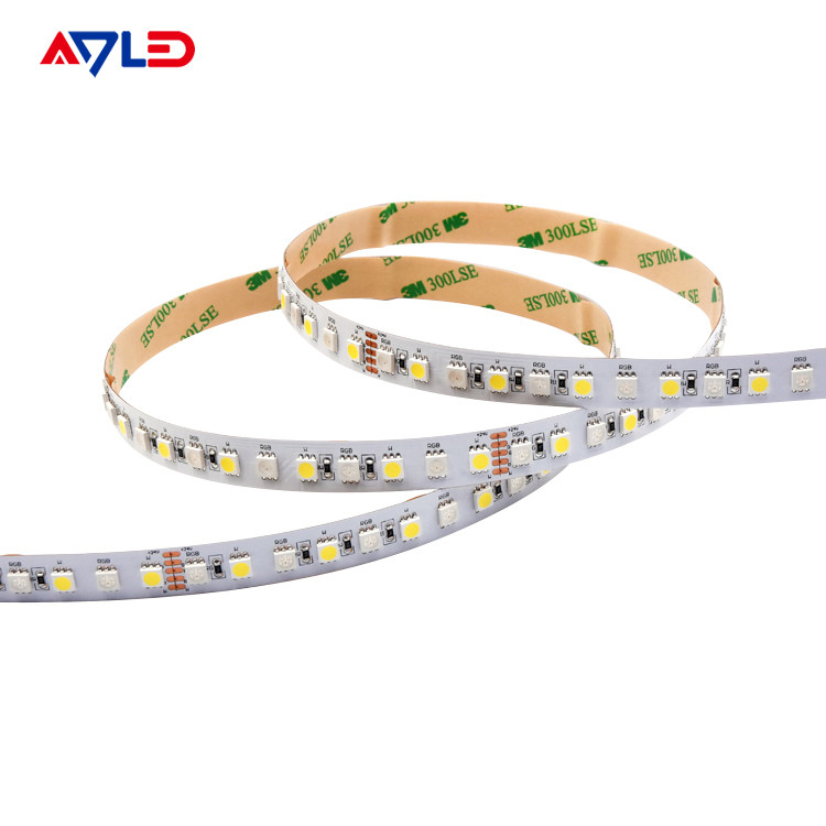 ঠিকানাযোগ্য RGB W স্মার্ট লাইট স্ট্রিপস LED মাল্টিকালার ব্লুটুথ নিয়ন্ত্রিত 5050 SMD