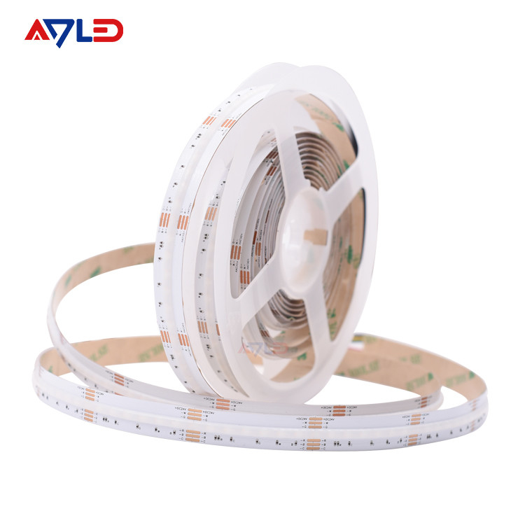বাহ্যিক রঙের LED স্ট্রিপ লাইট DC12V 24V ডটলেস RGB LED স্ট্রিপ সুপার ব্রাইট