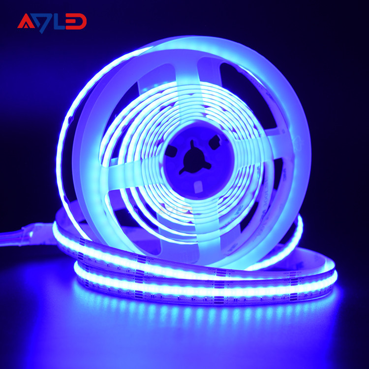 COB 840 LEDs RGB CCT LED Strip 16W/M উচ্চ উজ্জ্বল বিন্দুহীন রঙিন টেপ FOB LED
