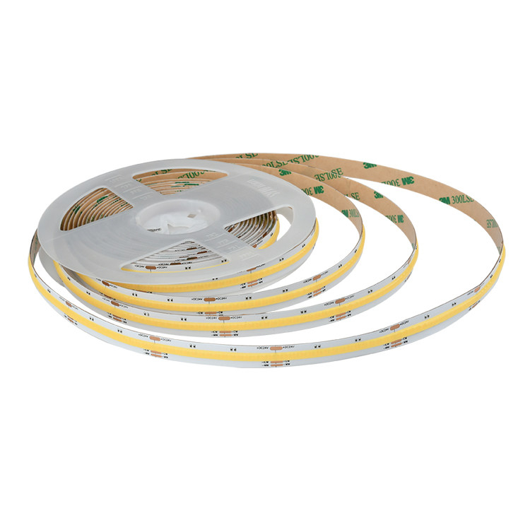 8W/M FCOB CCT 640 এলইডি হালকা স্ট্রিপ উচ্চ ঘনত্ব নমনীয় FOB COB 10mm PCB বোর্ড লিনিয়ার ডিমমেবল সহ