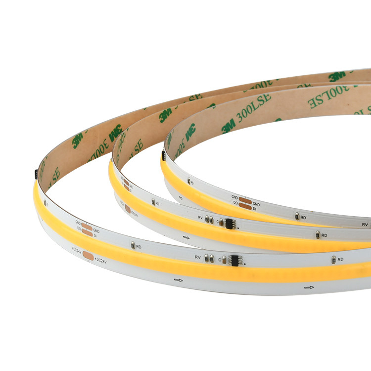 14W/M LED Pure White Digital COB Strip Light 420 LED IP20 24V 5 মিটার প্রতি রোল
