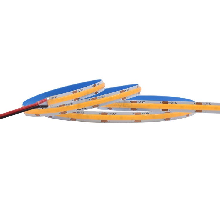 COB LED স্ট্রিপ লাইট জল প্রতিরোধী নেতৃত্বাধীন ফ্লেক্সস্ট্রিপ লাইট স্ট্রিপ 480LEDs/M 5M/16.4FT DC24V রোল থেকে রোল LED টেপ লাইট