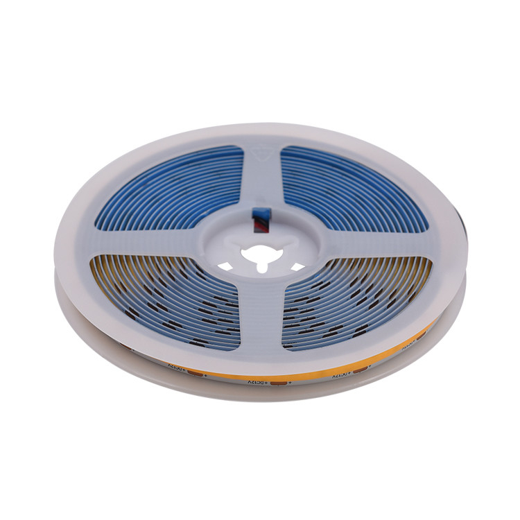 10W/M FCOB 8mm 480LEDs/M COB রিল টু রিল LED স্ট্রিপ লাইট উচ্চ ঘনত্ব FOB রৈখিক রিবন আলো