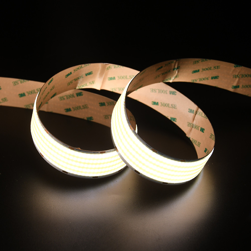 ADLED 30MM পিসিবি বোর্ড 1600leds নমনীয় LED টেপ DC24V COB স্ট্রিপ 90 CRI নমনীয় ইউনিফর্ম 40w/M