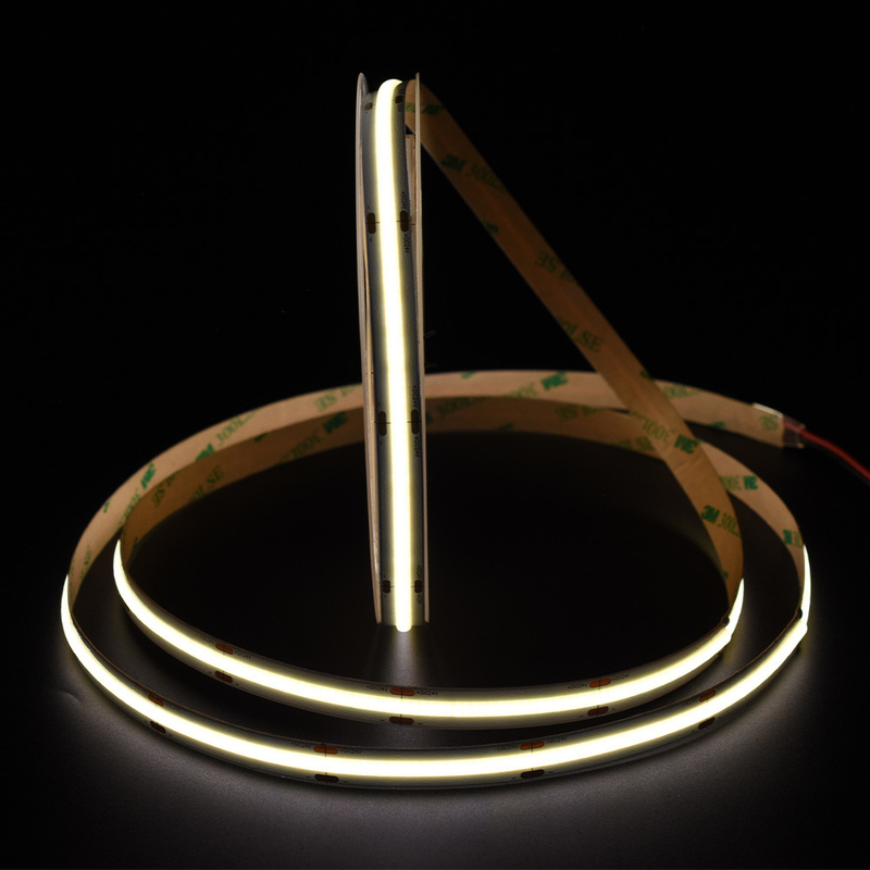 528led/m COB স্ট্রিপ হাই ক্রি 90 95 98 10mm প্রস্থ DC24V LED স্ট্রিপ টেপ লাইট