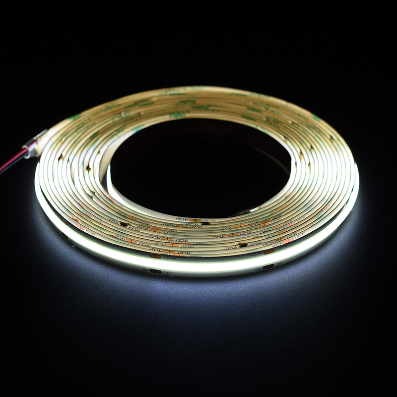 সরবরাহ 528 চিপস 10 মিমি কোব LED স্ট্রিপ লাইট 12V / 24V ক্যাবিনেট DIY আলো প্রকল্পের জন্য