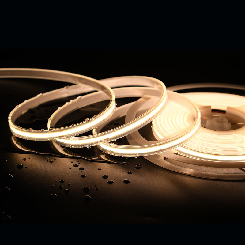 1000LM উজ্জ্বলতা COB LED স্ট্রিপ RGB RGBW 3000K 4000K 6000K বিকল্প 480 LEDs / m CRI 90-95 5m রোলস