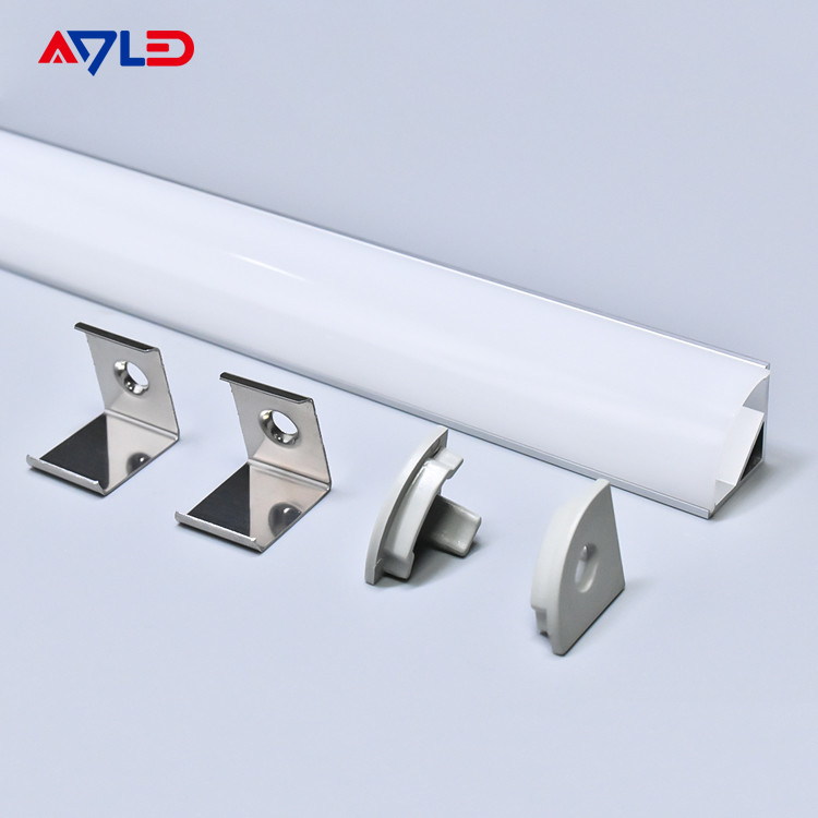 16 * 16mm ঝুলন্ত নেতৃত্বাধীন অ্যালুমিনিয়াম anodized অ্যালুমিনিয়াম এক্সট্রুশন নেতৃত্বাধীন প্রোফাইল পৃষ্ঠ কোণায় মাউন্ট নেতৃত্বাধীন হালকা স্ট্রিপ প্রোফাইল
